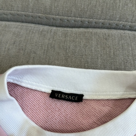 RARE Versace Pink Printed Sweater - Picture 7 of 10
